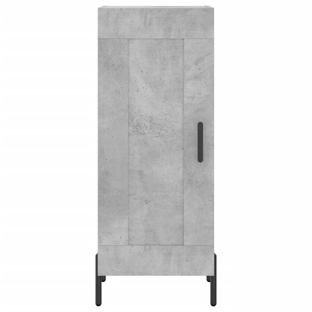 Buffet haut Gris béton 34,5x34x180 cm Bois d'ingénierie - XIOS