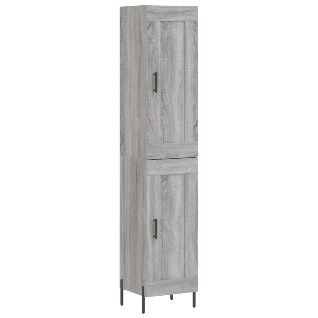Buffet haut Sonoma gris 34,5x34x180 cm Bois d'ingénierie - XIOS