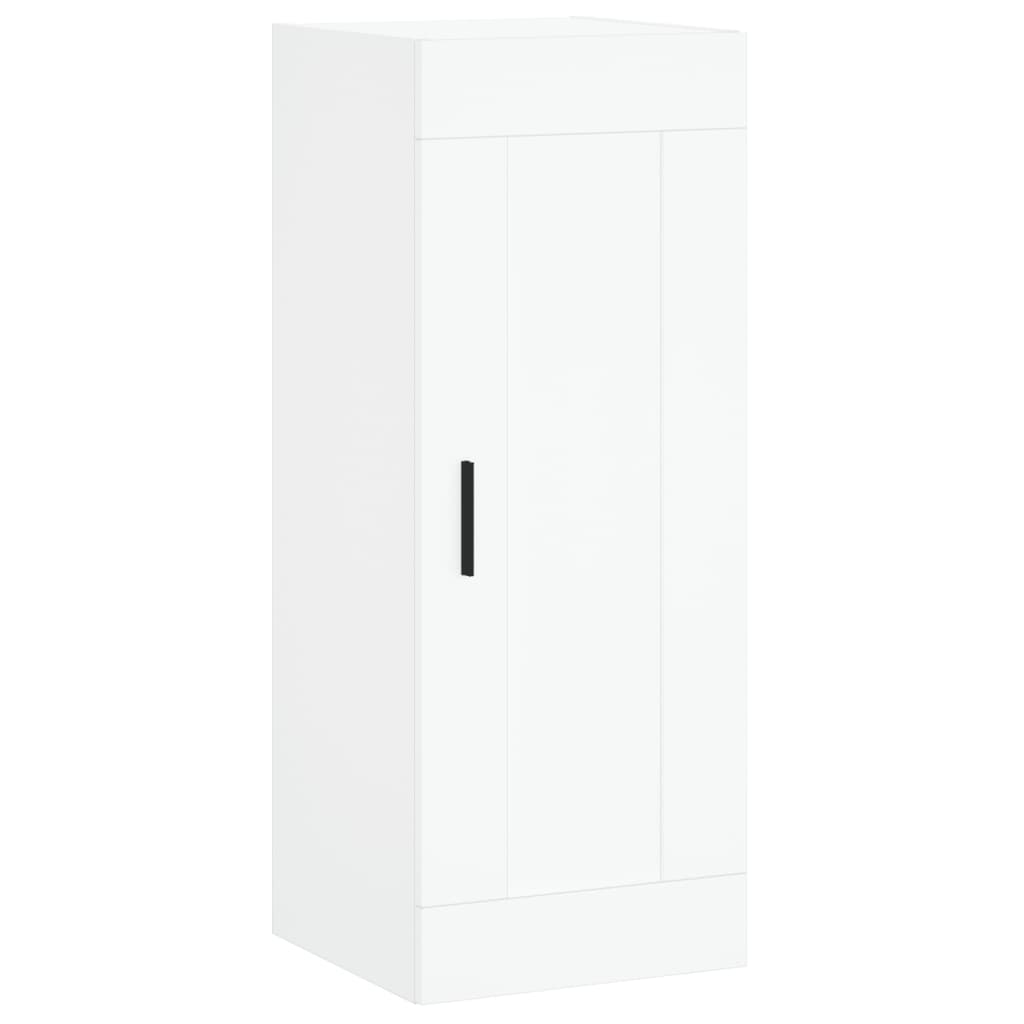 Buffet haut Blanc 34,5x34x180 cm Bois d'ingénierie - XIOS