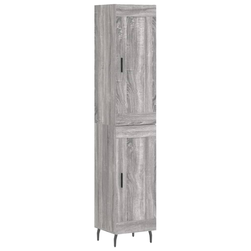 Buffet haut Sonoma gris 34,5x34x180 cm Bois d'ingénierie - XIOS