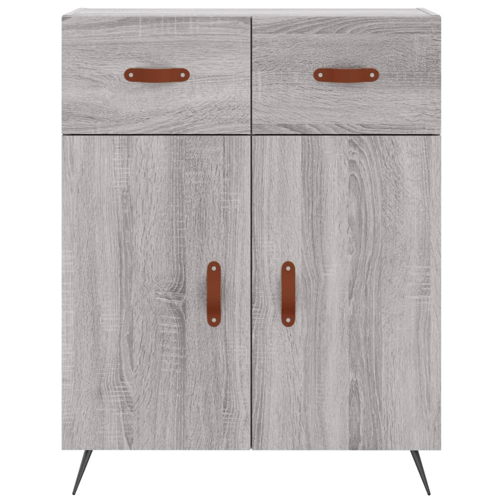 Buffet haut Sonoma gris 69,5x34x180 cm Bois d'ingénierie - XIOS