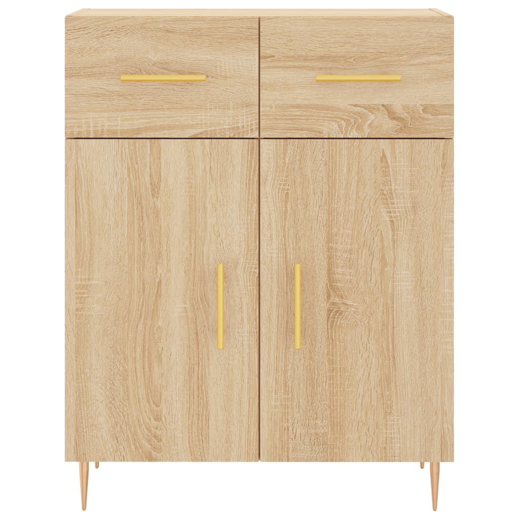 Buffet haut Chêne sonoma 69,5x34x180 cm Bois d'ingénierie - XIOS
