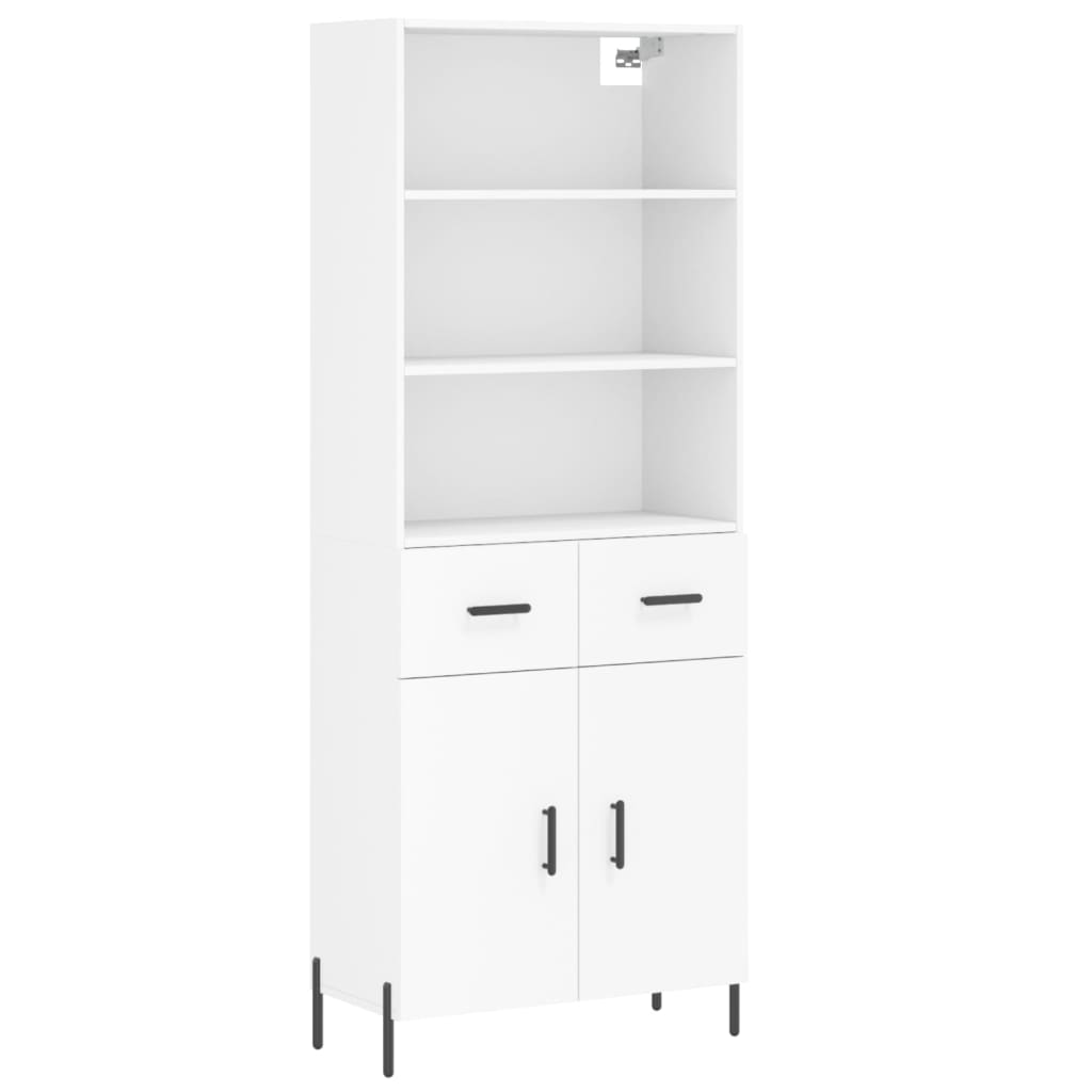 Buffet haut Blanc 69,5x34x180 cm Bois d'ingénierie - XIOS
