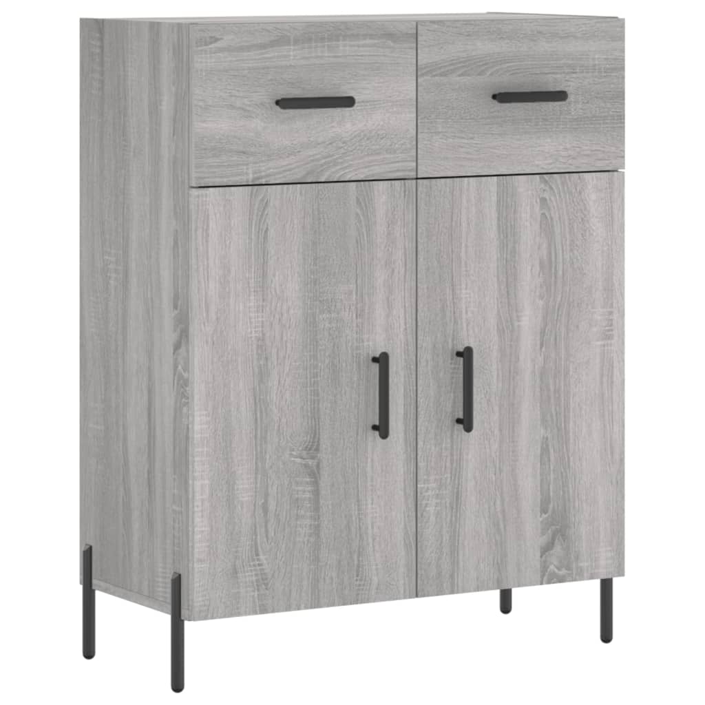 Buffet haut Sonoma gris 69,5x34x180 cm Bois d'ingénierie - XIOS