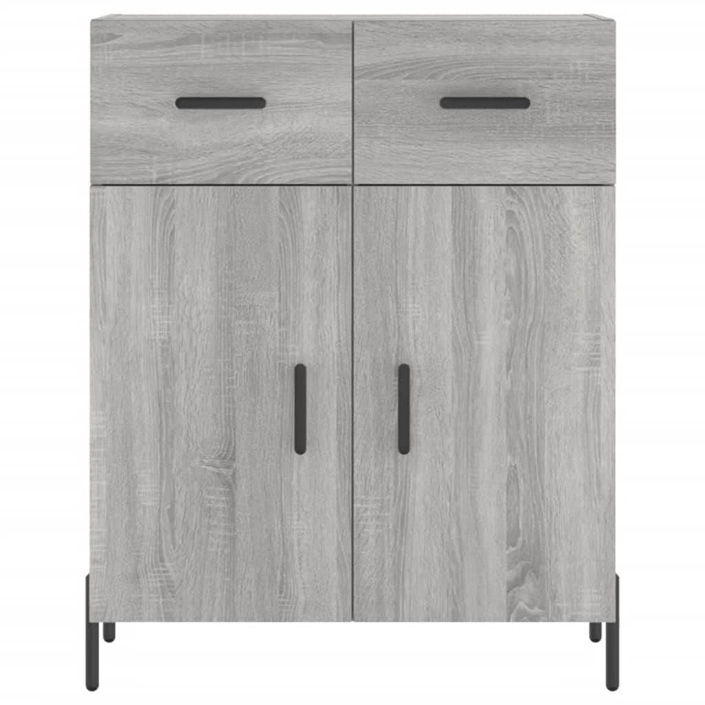 Buffet haut Sonoma gris 69,5x34x180 cm Bois d'ingénierie - XIOS