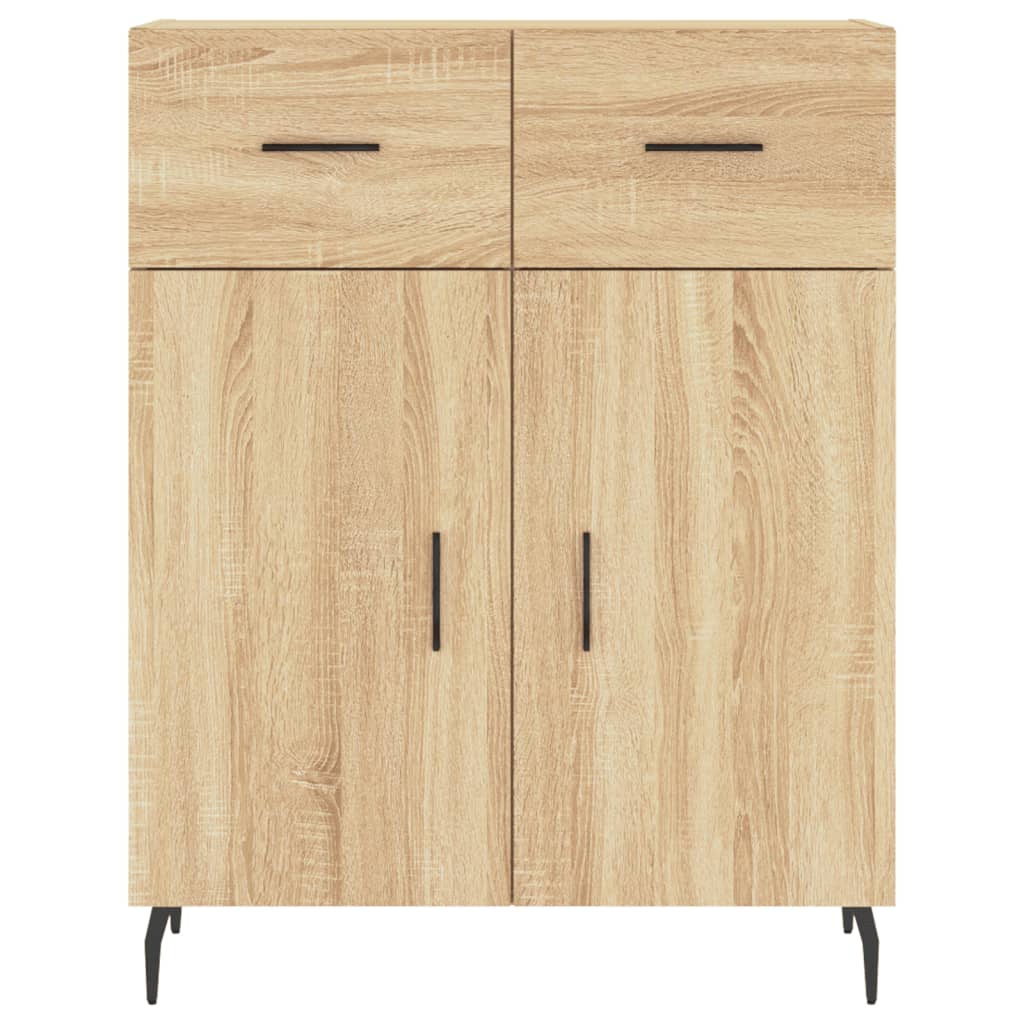 Buffet haut Chêne sonoma 69,5x34x180 cm Bois d'ingénierie - XIOS