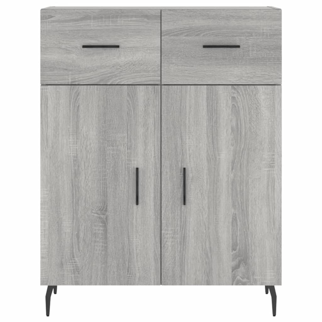 Buffet haut Sonoma gris 69,5x34x180 cm Bois d'ingénierie - XIOS