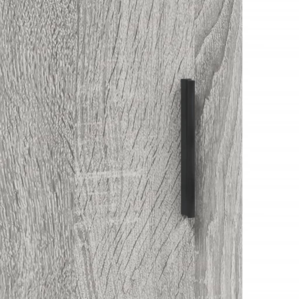 Buffet haut Sonoma gris 69,5x34x180 cm Bois d'ingénierie - XIOS