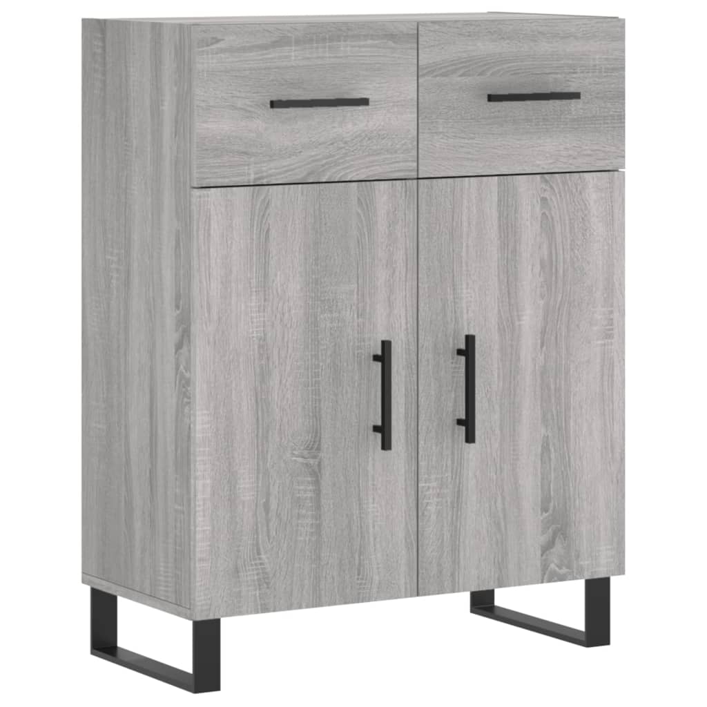 Buffet haut Sonoma gris 69,5x34x180 cm Bois d'ingénierie - XIOS
