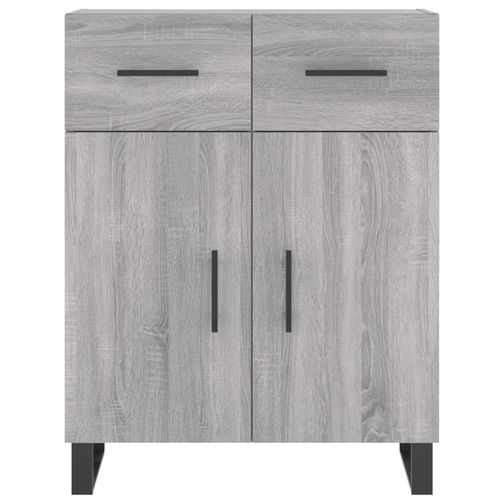 Buffet haut Sonoma gris 69,5x34x180 cm Bois d'ingénierie - XIOS