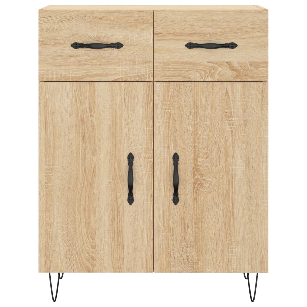 Buffet haut Chêne sonoma 69,5x34x180 cm Bois d'ingénierie - XIOS