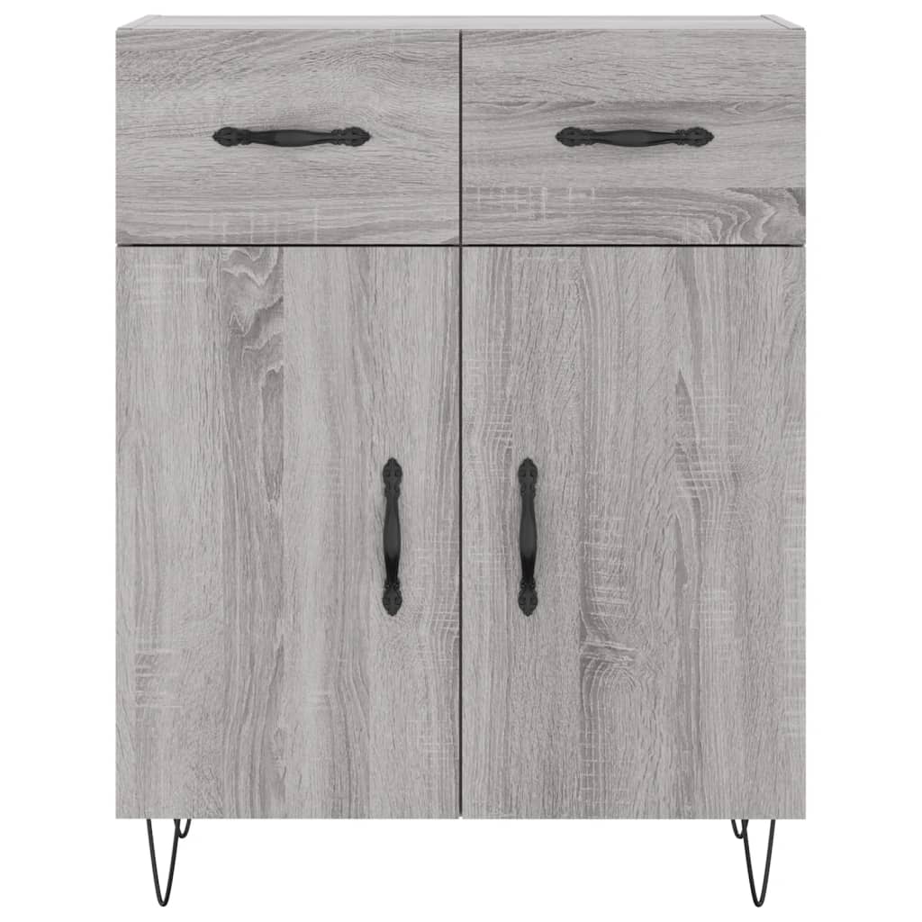 Buffet haut Sonoma gris 69,5x34x180 cm Bois d'ingénierie - XIOS