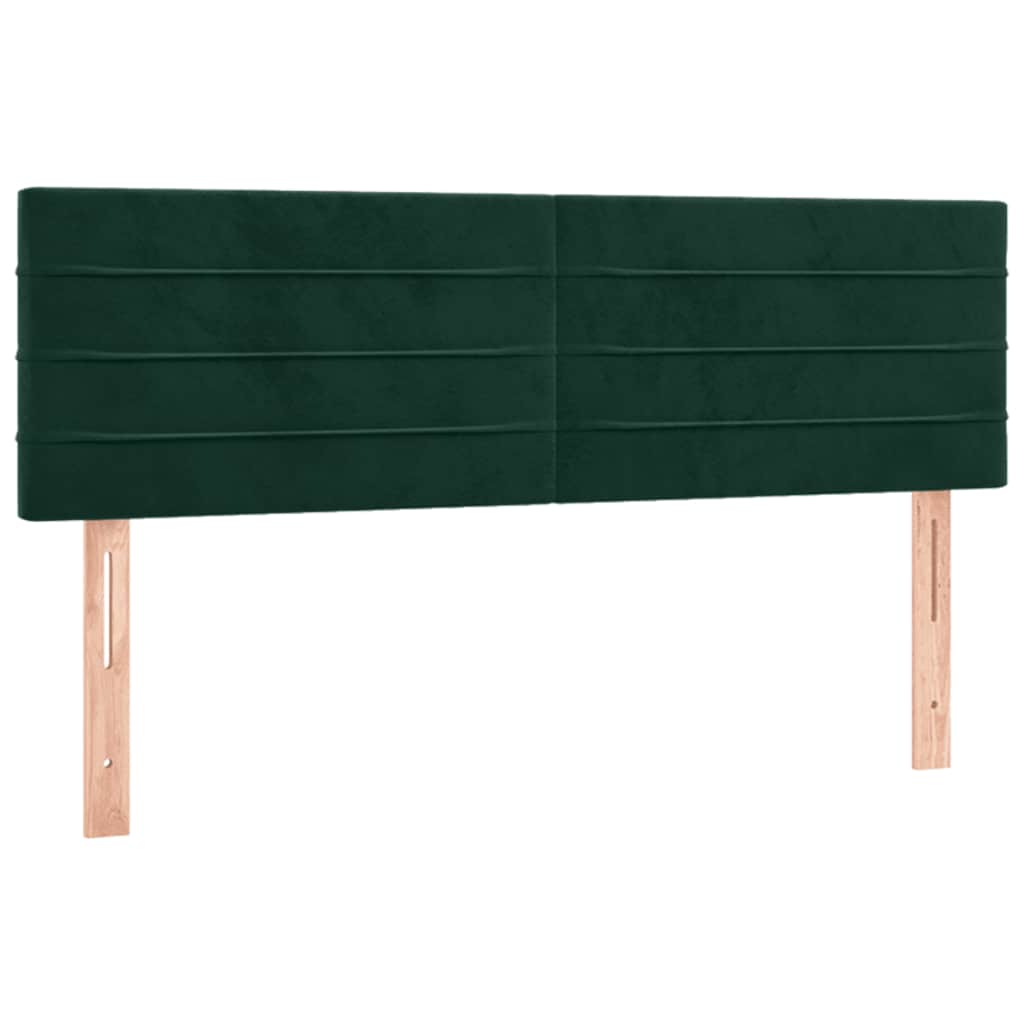 Sommier à lattes de lit et matelas Vert foncé 140x200cm Velours - XIOS