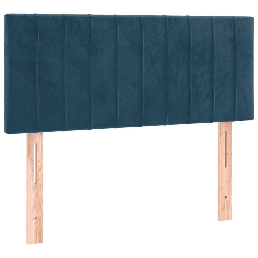 Sommier à lattes de lit et matelas Bleu foncé 80x200 cm Velours - XIOS