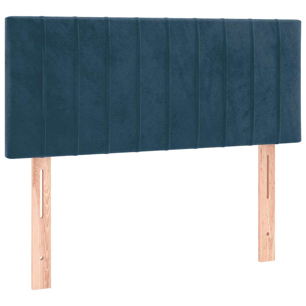 Sommier à lattes de lit avec matelas Bleu foncé 100x200 cm - XIOS