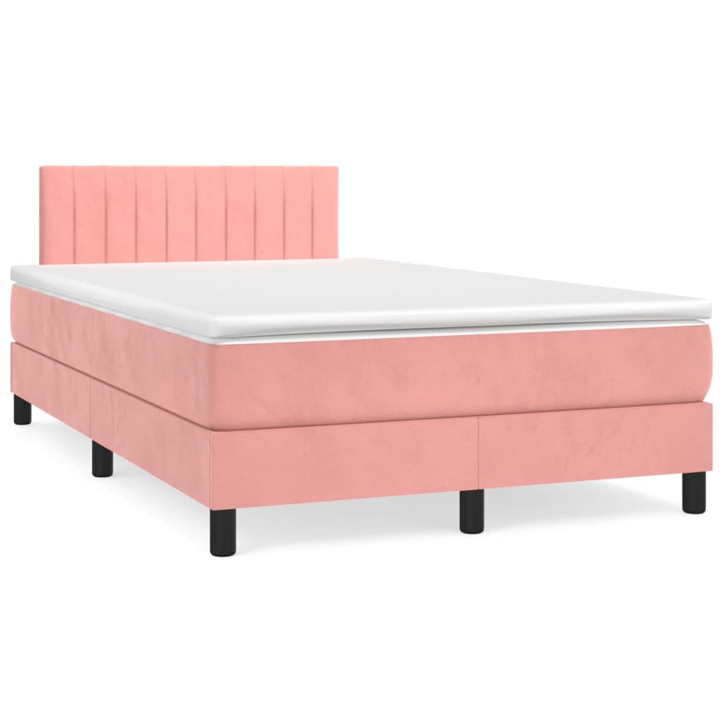 Sommier à lattes de lit avec matelas Rose 120x200 cm Velours - XIOS