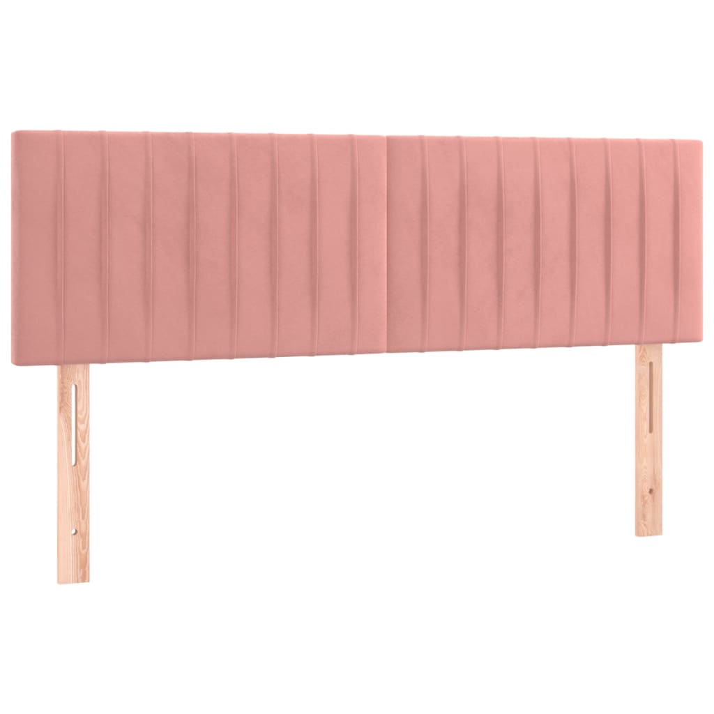 Sommier à lattes de lit avec matelas Rose 140x200 cm Velours - XIOS