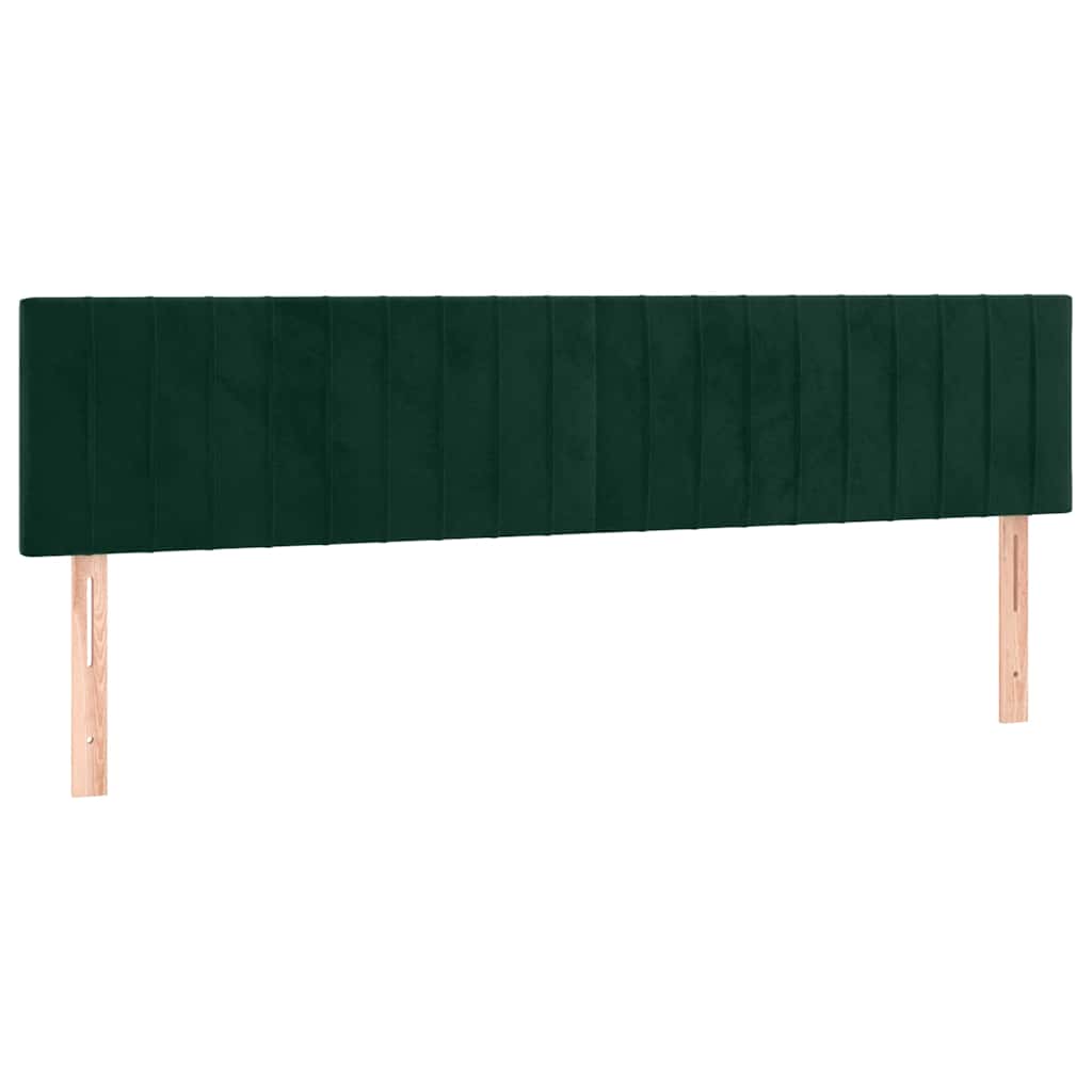 Sommier à lattes de lit et matelas Vert foncé 200x200cm Velours - XIOS