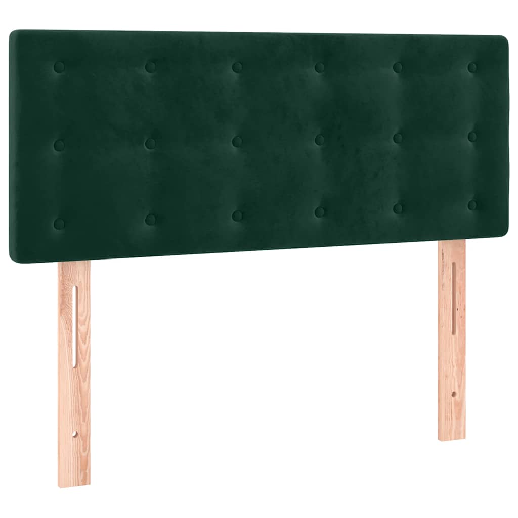 Sommier à lattes de lit et matelas Vert foncé 80x200 cm Velours - XIOS