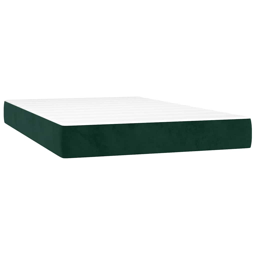 Sommier à lattes de lit et matelas Vert foncé 120x200cm Velours - XIOS