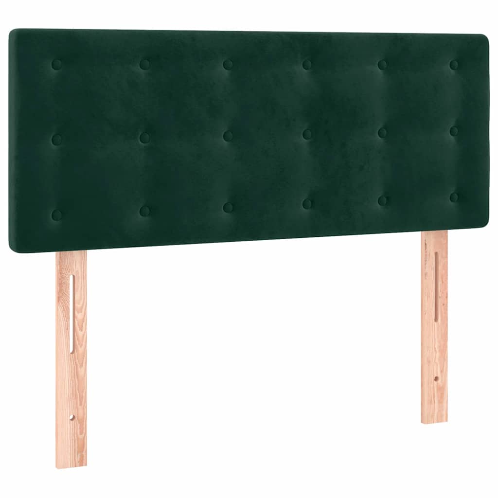 Sommier à lattes de lit et matelas Vert foncé 120x200cm Velours - XIOS