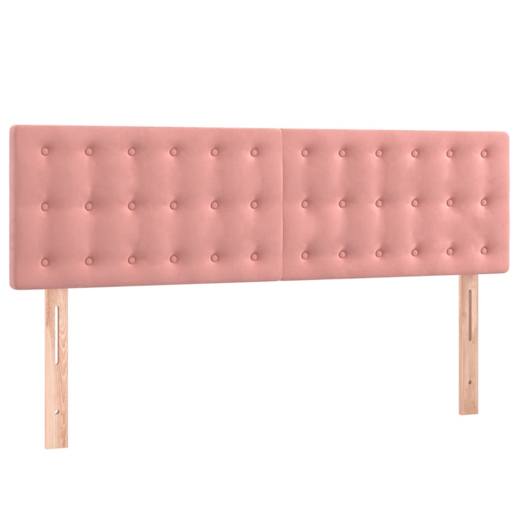 Sommier à lattes de lit avec matelas Rose 140x190 cm Velours - XIOS
