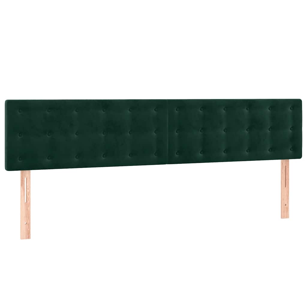 Sommier à lattes de lit et matelas Vert foncé 180x200cm Velours - XIOS