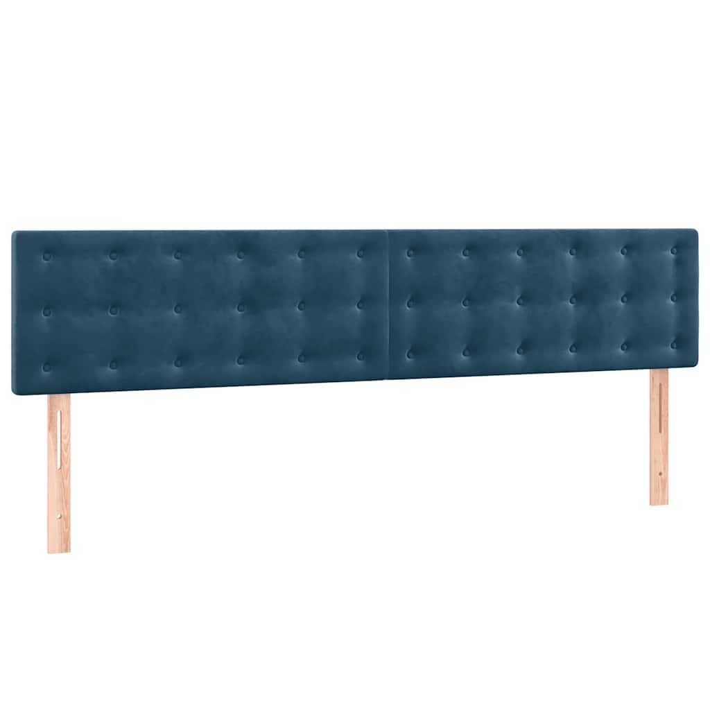 Sommier à lattes de lit et matelas Bleu foncé 180x200cm Velours - XIOS