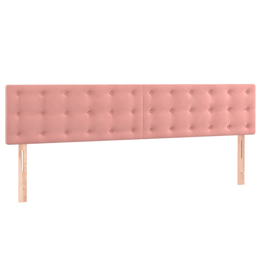 Sommier à lattes de lit avec matelas Rose 200x200 cm Velours - XIOS