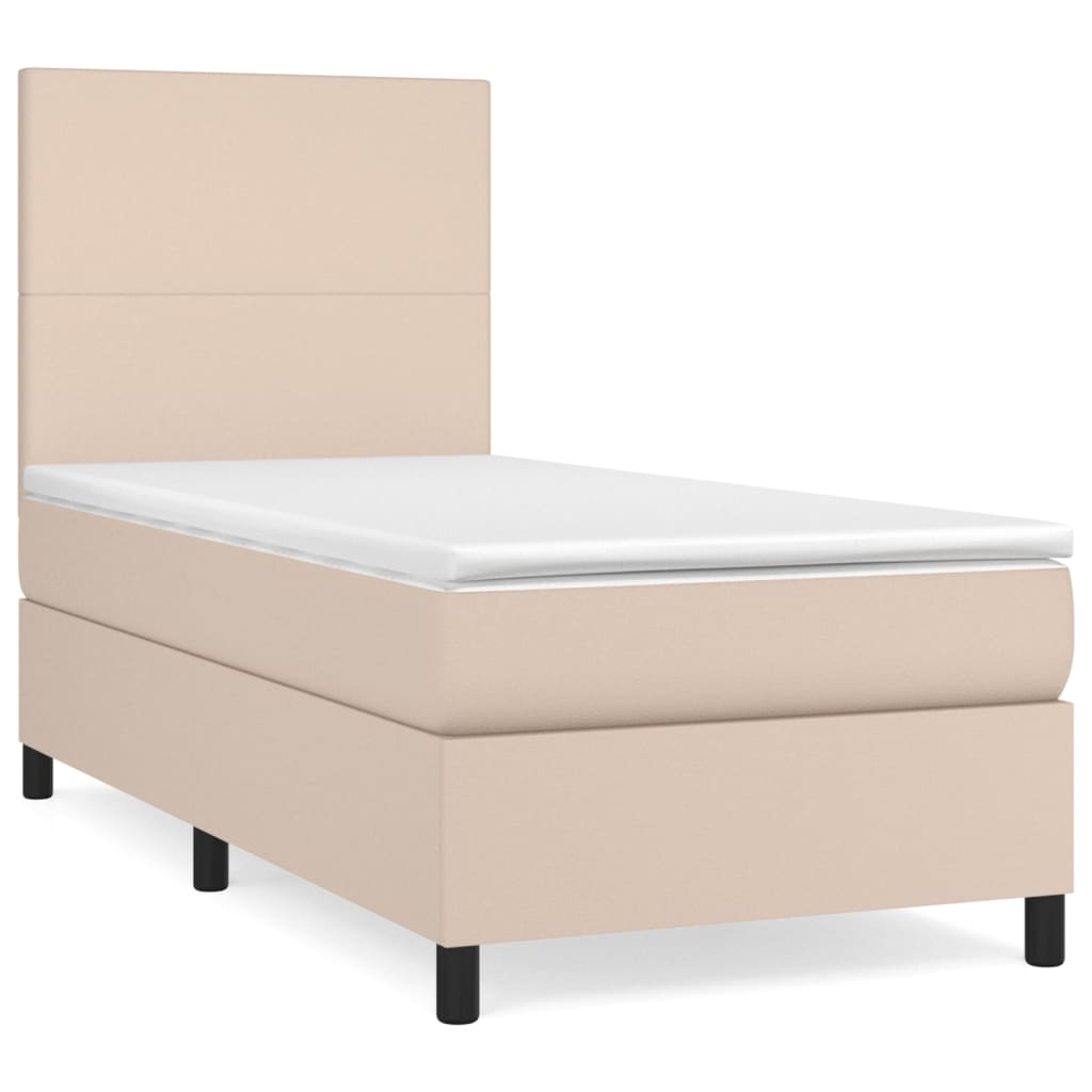 Sommier à lattes de lit avec matelas Cappuccino 100x200 cm - XIOS