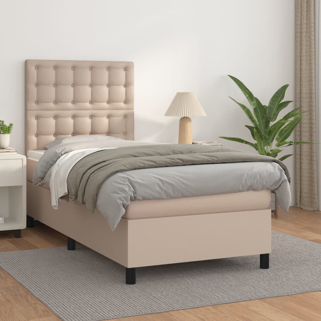 Sommier à lattes de lit avec matelas Cappuccino 80x200 cm - XIOS