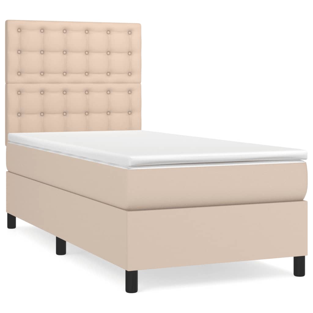 Sommier à lattes de lit avec matelas Cappuccino 100x200 cm - XIOS