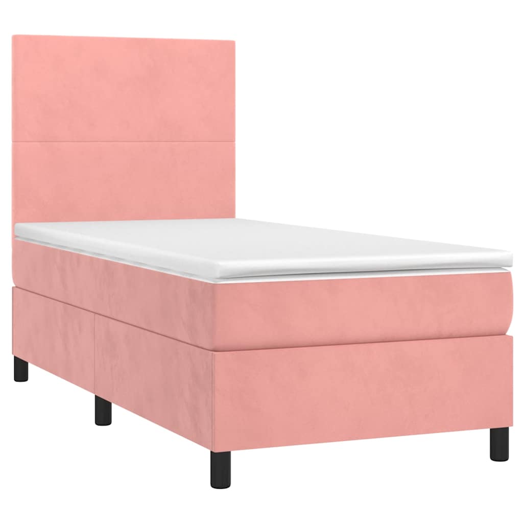 Sommier à lattes de lit et matelas Rose 80x200 cm Velours - XIOS