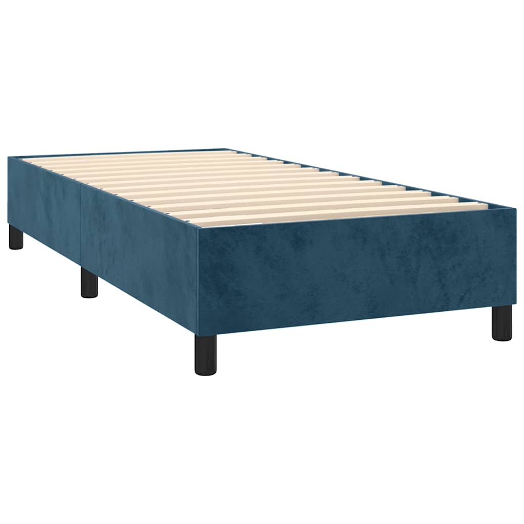 Sommier à lattes de lit avec matelas Bleu foncé 90x190 cm - XIOS