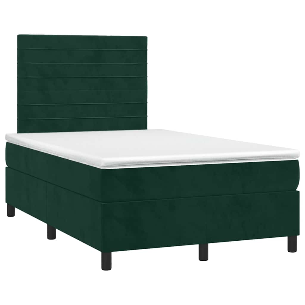 Sommier à lattes de lit et matelas Vert foncé 120x200cm Velours - XIOS