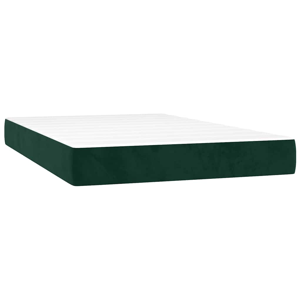 Sommier à lattes de lit et matelas Vert foncé 120x200cm Velours - XIOS