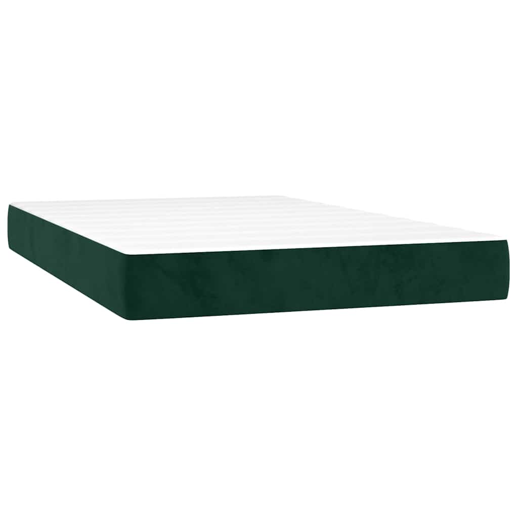 Sommier à lattes de lit et matelas Vert foncé 120x200cm Velours - XIOS
