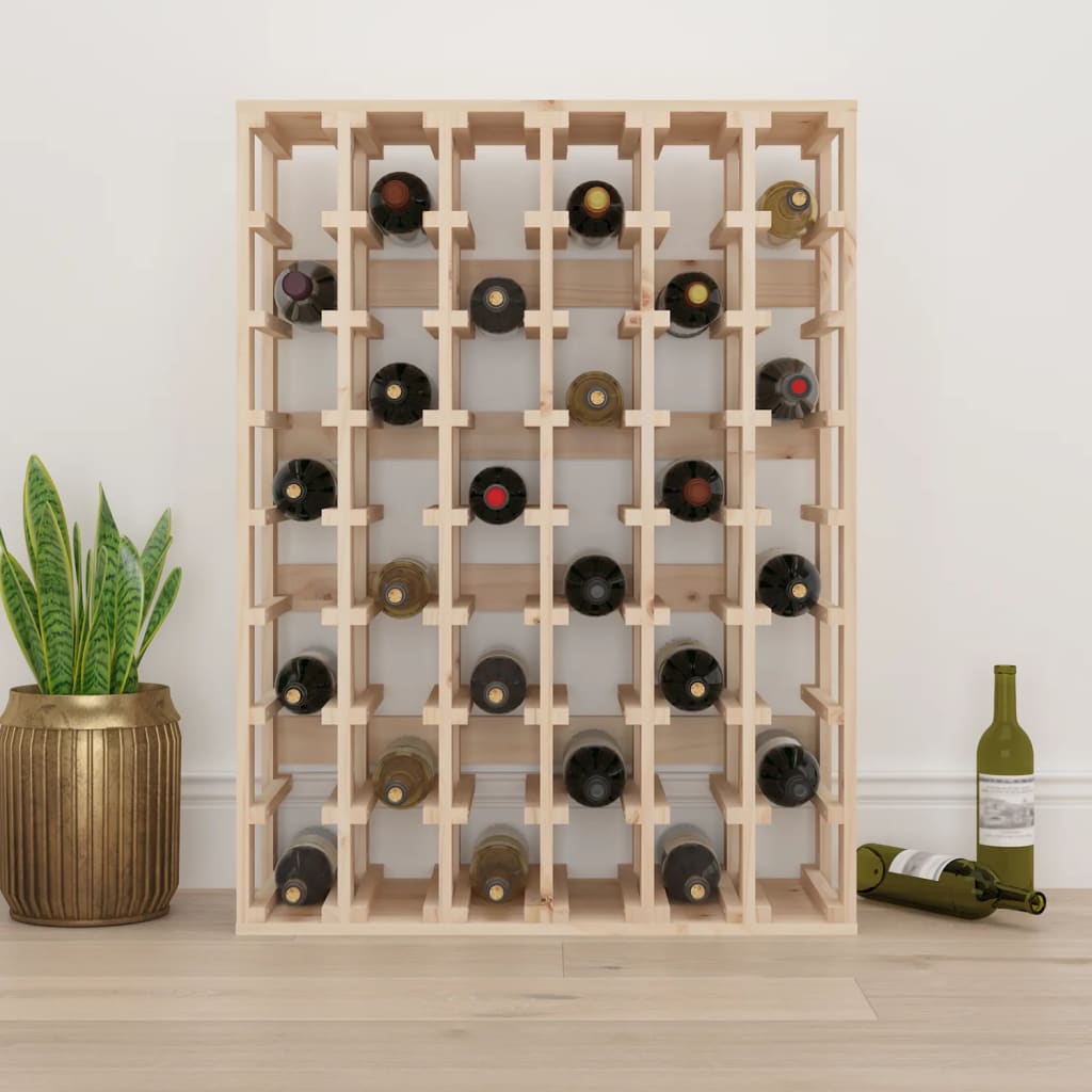 Casier à vin 70x33x94 cm Bois de pin massif - XIOS