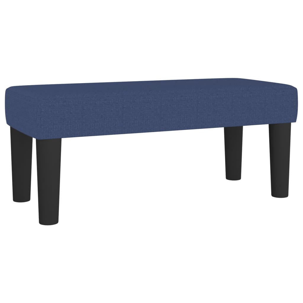 Sommier à lattes de lit avec matelas Bleu 100x200 cm Tissu - XIOS