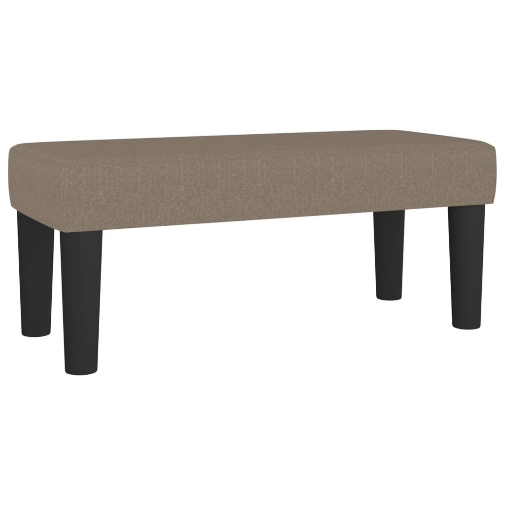 Sommier à lattes de lit avec matelas Taupe 120x200 cm Tissu