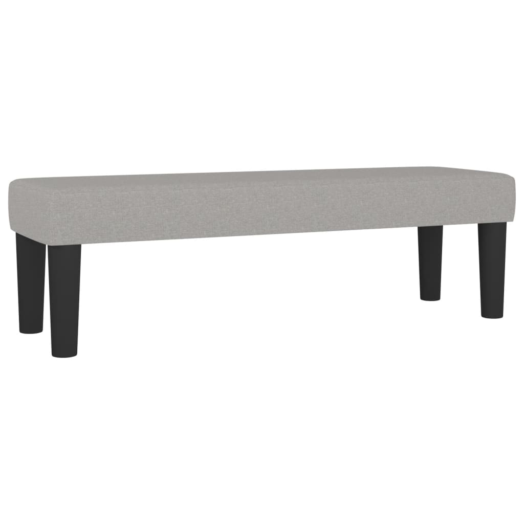 Sommier à lattes de lit avec matelas Gris clair 160x200cm Tissu - XIOS