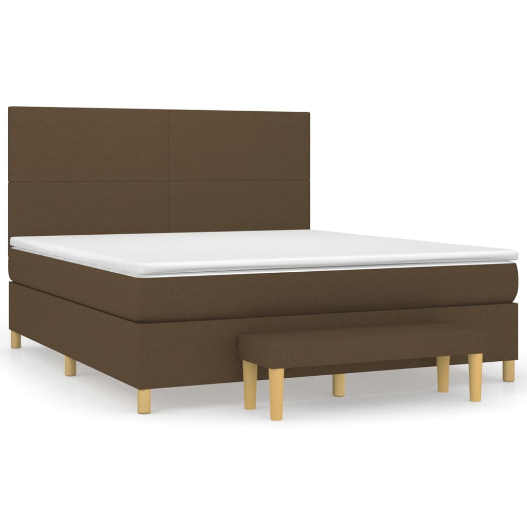 Sommier à lattes de lit avec matelas Marron foncé 160x200 cm - XIOS