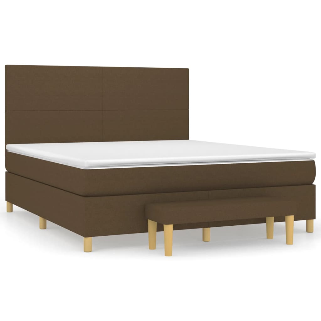 Sommier à lattes de lit avec matelas Marron foncé 180x200 cm - XIOS