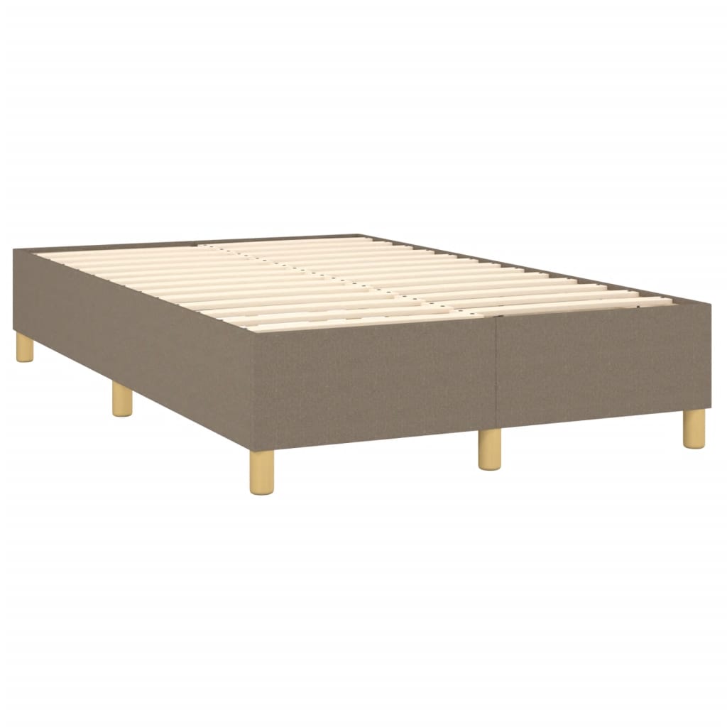 Sommier à lattes de lit avec matelas Taupe 120x200 cm Tissu - XIOS