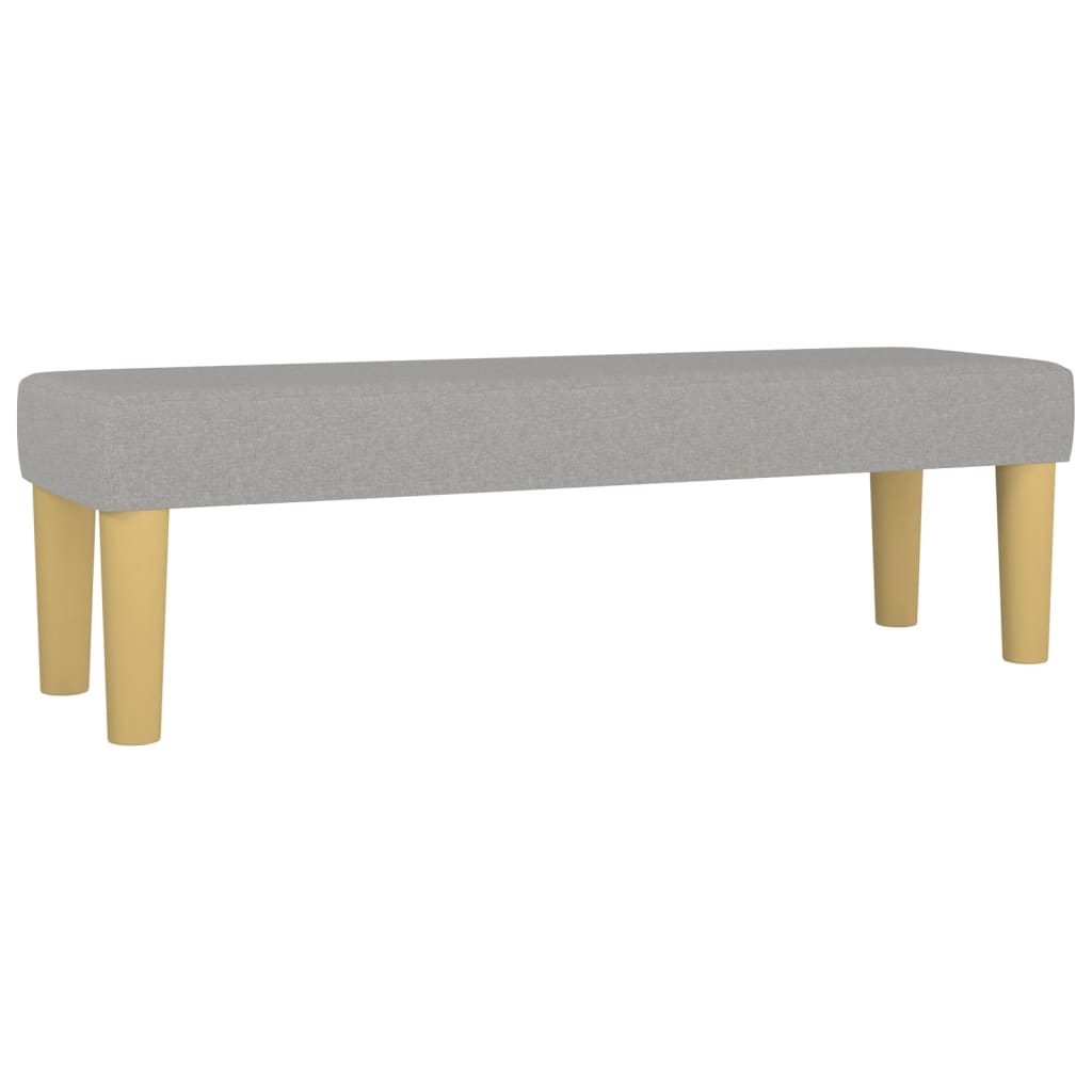 Sommier à lattes de lit avec matelas Gris clair 140x200cm Tissu - XIOS