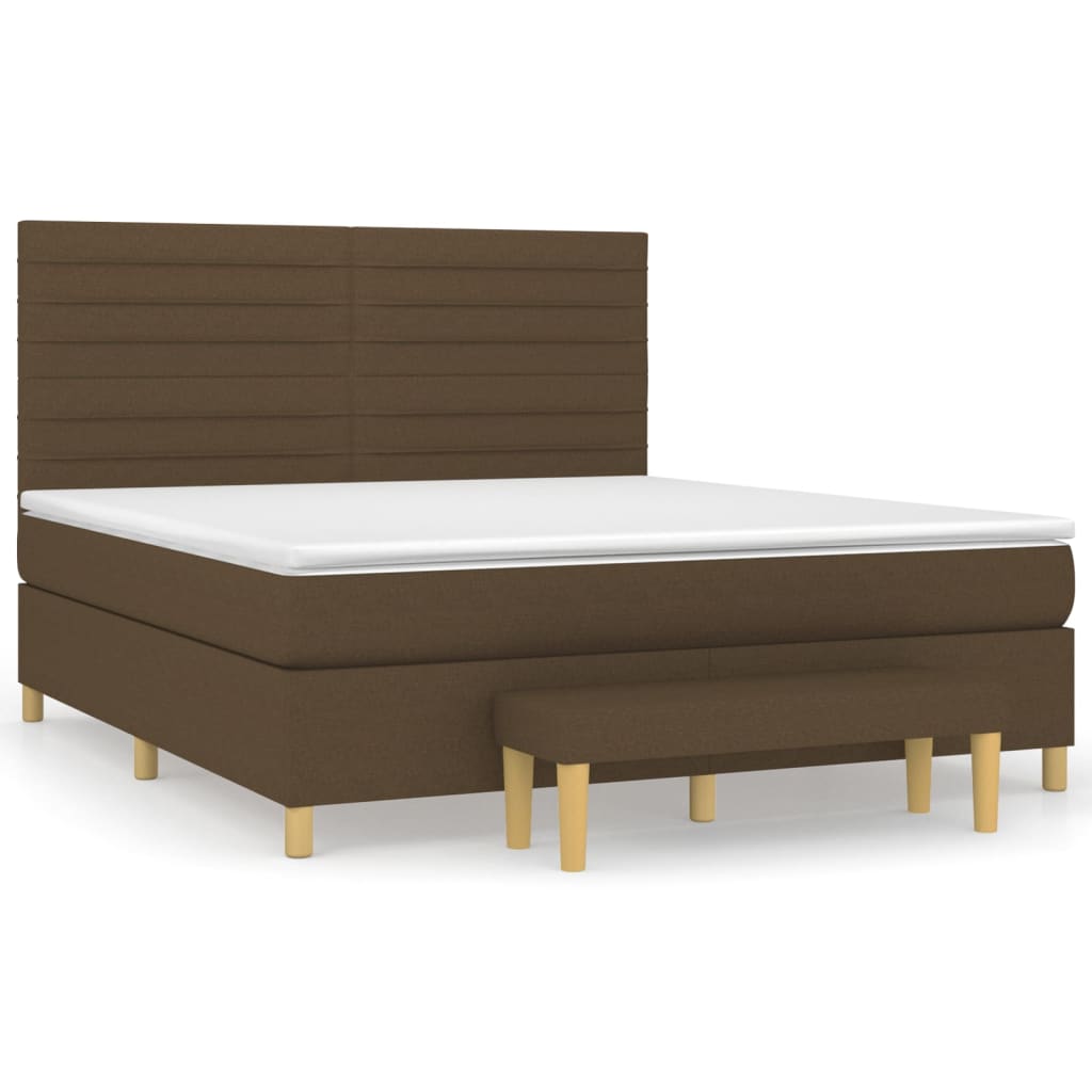 Sommier à lattes de lit avec matelas Marron foncé 160x200 cm - XIOS
