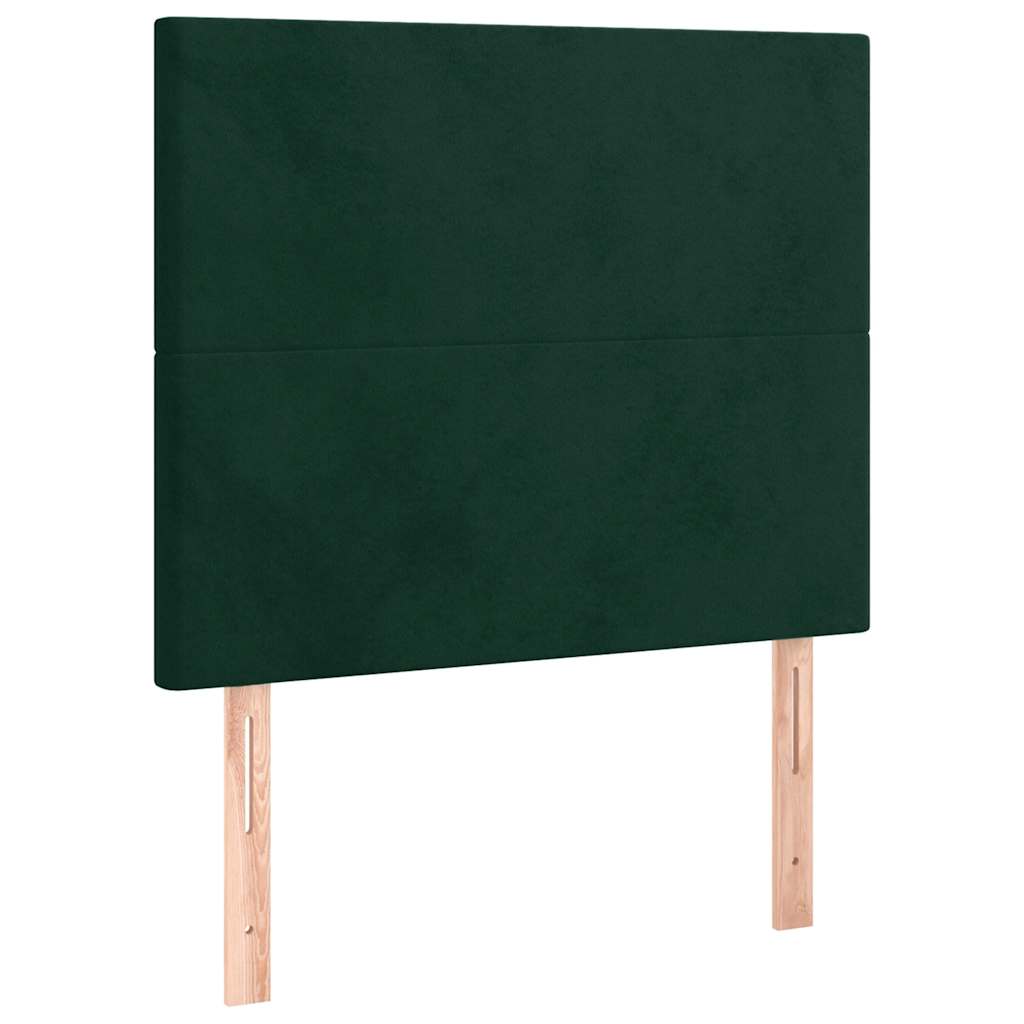 Sommier à lattes de lit avec matelas Vert foncé 90x200 cm - XIOS