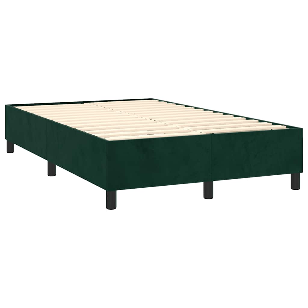 Sommier à lattes de lit et matelas Vert foncé 120x200cm Velours - XIOS