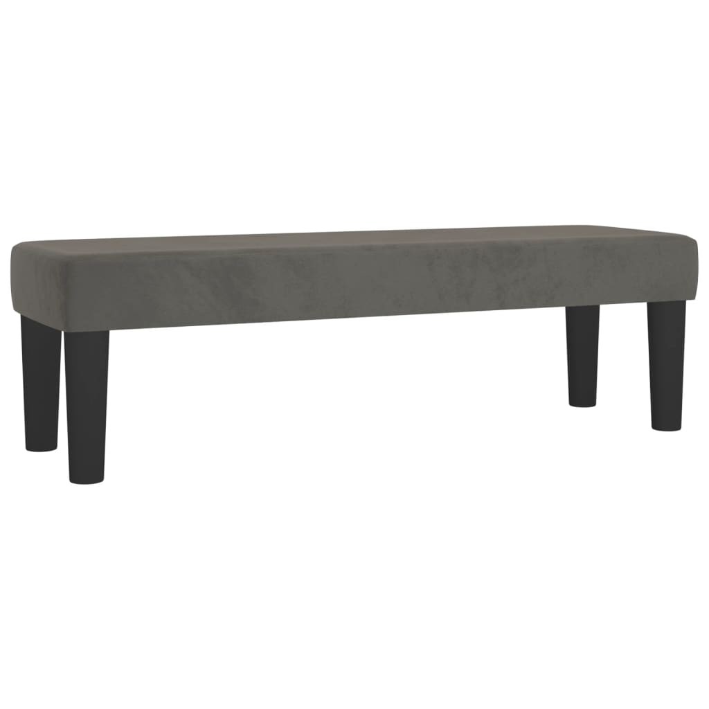 Sommier à lattes de lit et matelas Gris foncé 140x190cm Velours - XIOS