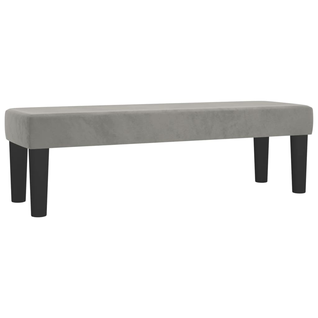 Sommier à lattes de lit et matelas Gris clair 140x200cm Velours - XIOS